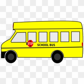 Yellow School Bus Vector Graphics - Yellow School Bus Clipart, HD Png Download - bus vector png