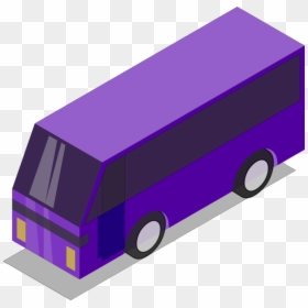 Purple,vehicle,motor Vehicle - Isometric Art Car Png, Transparent Png - bus vector png