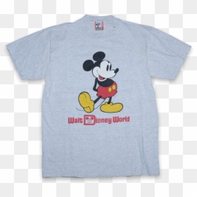 Gray Walt Disney Mickey Mouse Shirt, HD Png Download - mickey mouse pants png