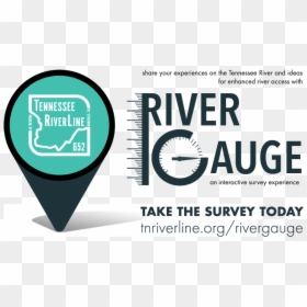River Gauge Post Card Graphic-01 - Graphic Design, HD Png Download - river graphic png