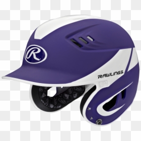 Rawlings Black And White Baseball Helmet, HD Png Download - baseball helmet png