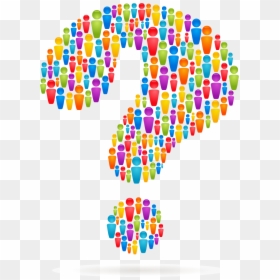 People Comprised Question Mark - Speech Bubble With Abstract People, HD Png Download - people icon vector png