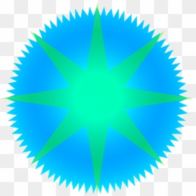 Green Blue Star Graphic - Pin Drop Nonsense, HD Png Download - sun star png
