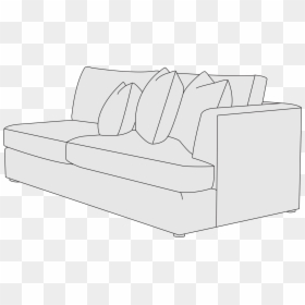 Studio Couch, HD Png Download - right arm png