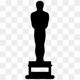 Oscar Prize Statue Silhouette, HD Png Download - oscars statue png