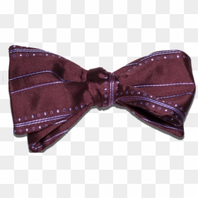 Wine And Light Blue Silk Bow Tie - Paisley, HD Png Download - silk ribbon png