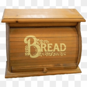 Decorated Bread Box - Bread Box Png, Transparent Png - wood box png