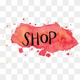 Red Shop Watercolor - Calligraphy, HD Png Download - watercolor.png