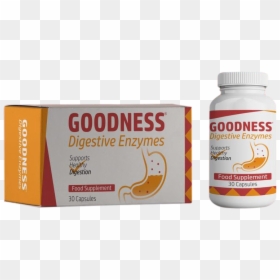 Goodness Digestive Enzymes - Blood Orange, HD Png Download - enzyme png