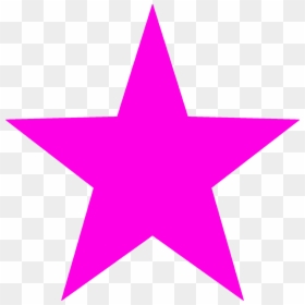 Pink Star Template - Star Shape Violet, HD Png Download - starburst clipart png