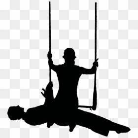 Silhouette Circus Performers Png, Transparent Png - performer png