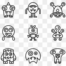 Wedding Icons Vector Png, Transparent Png - monster head png