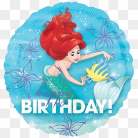 Happy Birthday Mermaid Ariel, HD Png Download - sirenita ariel png