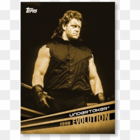 2018 Topps Wwe Undertaker Evolution Poster Gold Ed - Undertaker 1990, HD Png Download - wwe undertaker png