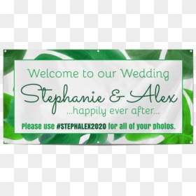 Green Wedding Banner Template Preview - Calligraphy, HD Png Download - wedding banner png