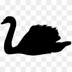 Clipart Swan Orange, HD Png Download - water silhouette png