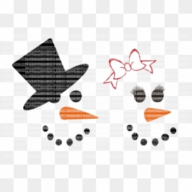 Snowman Woman Christmas Svg Files For Cricut Design - Christmas Images Svg Free, HD Png Download - belle silhouette png