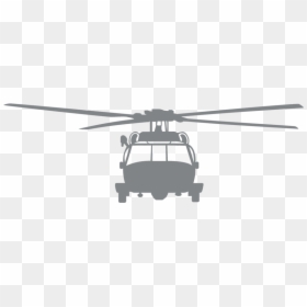 Vinyl Decal - Helicopter Rotor, HD Png Download - helicopter silhouette png