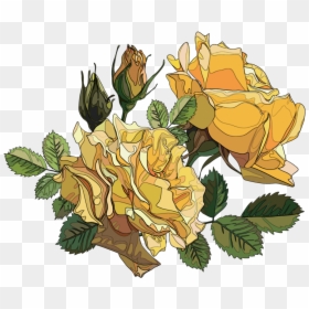 #rose #roses #yellow #yellowrose #yellowroses #orange - Yellow Rose Sticker Png, Transparent Png - orange rose png
