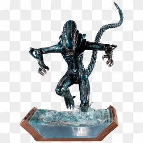 Iko1124 Alien In Water Statue New Paint 1 306 - Aliens Water Attack Statue, HD Png Download - alien xenomorph png
