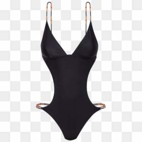 Vix Swimwear Black Laura Swimsuit One Piece - Swimsuit, HD Png Download - swim suit png