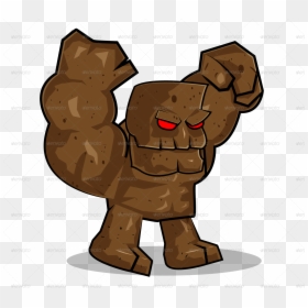 Stone Monster 2d Game, HD Png Download - giant monster png