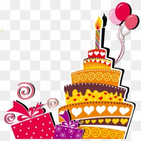 Large Size Of Animated Birthday Emoji For Facebook - Cakes And Gifts Png, Transparent Png - emoji feliz png