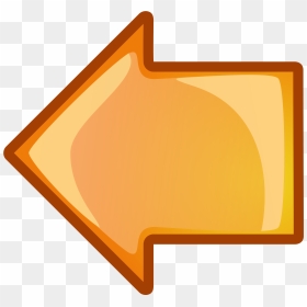 Transparent Beside Clipart - Orange Left Arrow, HD Png Download - arrows pointing down png