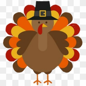 #thanksgiving #turkey #pilgrim - Simple Cartoon Thanksgiving Turkey, HD Png Download - turkey.png
