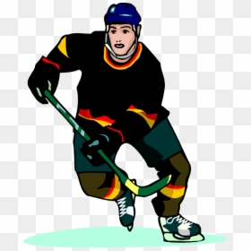 Transparent Hockey Player Clipart - Hockey Player Clipart Png, Png Download - hockey player silhouette png