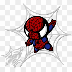 Back In Black Art Drawing - Mini Spider Man Background, HD Png Download - hombre araña png