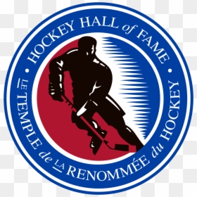 Nhl Hall Of Fame Logo, HD Png Download - hockey player silhouette png