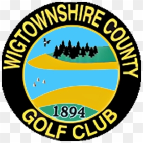 Wigtownshire County Golf Club - Circle, HD Png Download - crossed golf clubs png