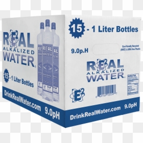 Drink Real Water - Glass Bottle, HD Png Download - trader joes png