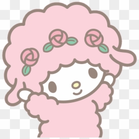 #hellokitty #pink #sheep #fluffy #rose #roses #mymelody - My Melody Sanrio Characters, HD Png Download - pink sheep png