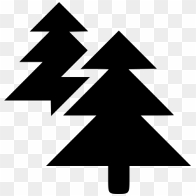 Forest - Green Christmas Tree Clipart, HD Png Download - forest icon png