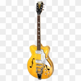 Gibson Les Paul With F Holes, HD Png Download - yellow sunburst png