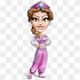 Transparent Arabian Dancer Clipart - Cartoon, HD Png Download - character vector png