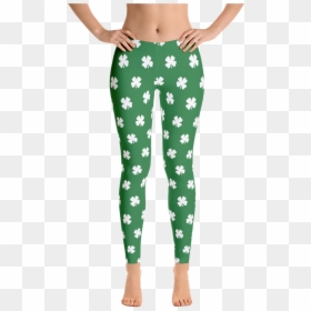 Four Leaf Clover Women"s All Over Leggings By Readygolf - Leggings, HD Png Download - white four leaf clover png