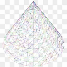 Lampshade,triangle,party Hat - Wire-frame Model, HD Png Download - party hat.png