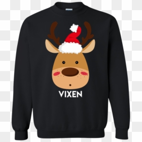 Santa Reindeer Vixen Matching Christmas Sweatshirt - Like Father Like Daughter Png, Transparent Png - vixen png