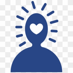 Icon Of Person With A Heart Shape Over The Head Area - Counseling And Psychological Services Logo, HD Png Download - psychology icon png