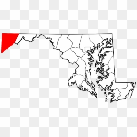Maryland Outline Png - Garrett County Md, Transparent Png - maryland outline png