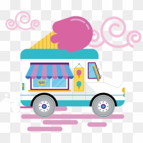 Transparent Ice Cream Truck Clipart - Ice Cream Car Clipart, HD Png Download - gucci mane ice cream cone png