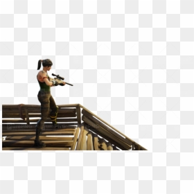 Sniper On Stairs Fortnite Thumbnail Template - Skin Fortnite Sniper Png, Transparent Png - sniper.png