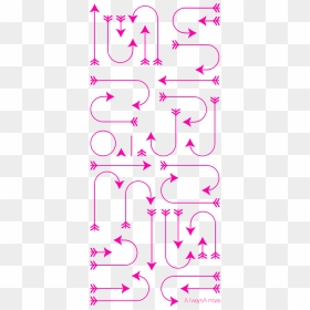Flechas, Girly, Rosa, Lindo, Decorativas, Doodle - Art, HD Png Download - flechas en png