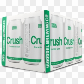 Crush Cucumber 6pk Cans - 10 Barrel Cucumber Crush, HD Png Download - crushed beer can png