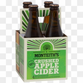 Monteiths Cider 4 Pack, HD Png Download - crushed beer can png