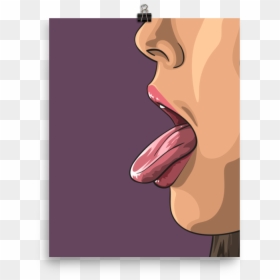 Tongue, HD Png Download - sexy woman silhouette png