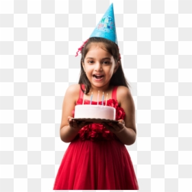 Cute Birthday Girl Indian, HD Png Download - part hat png